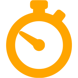 256x256 Orange Time Icon