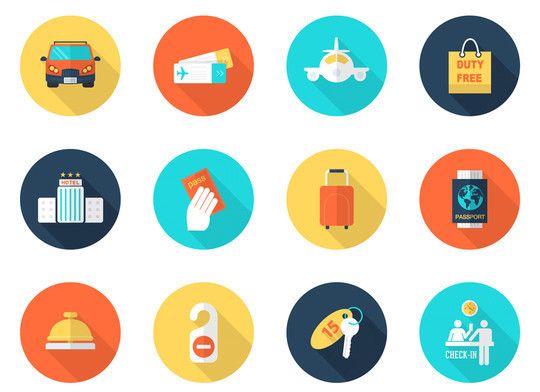 540x392 Tourism Travel Icon Set For Free Download Free Icons