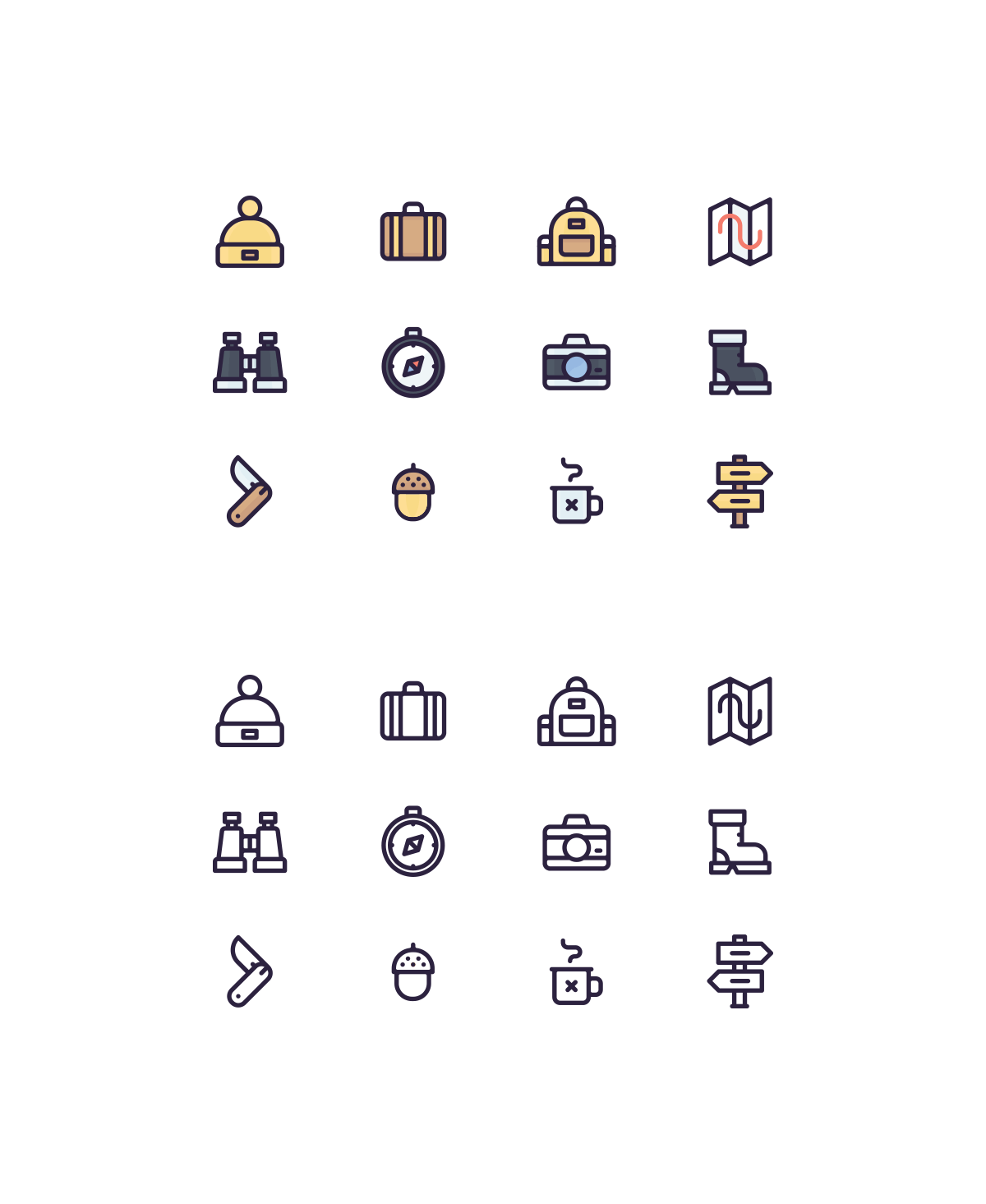 1200x1465 Travel Icons Iconstore