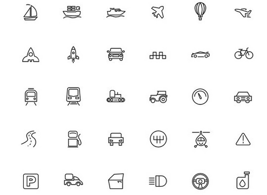 540x396 Tourism Travel Icon Set For Free Download