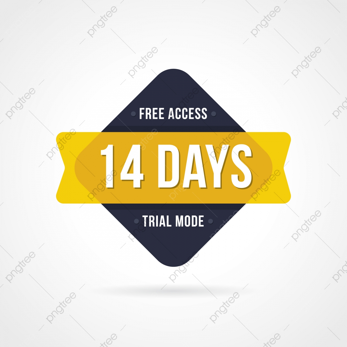 1200x1200 Free Trial Badges And Day Stickers, Access, Badge