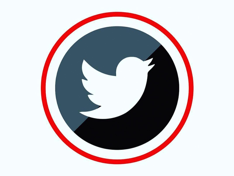800x600 Twitter Social Media Icon Design