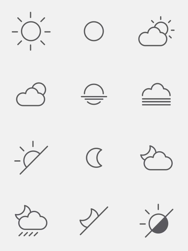600x800 Free Weather Icons