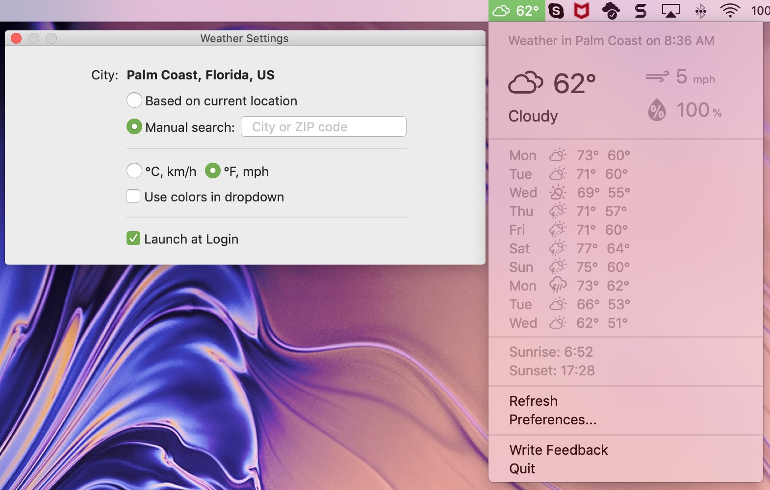 1570x1000 How To Add The Weather Forecast To Your Mac Menu Bar