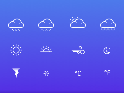400x300 Weather Icons Sketch Freebie