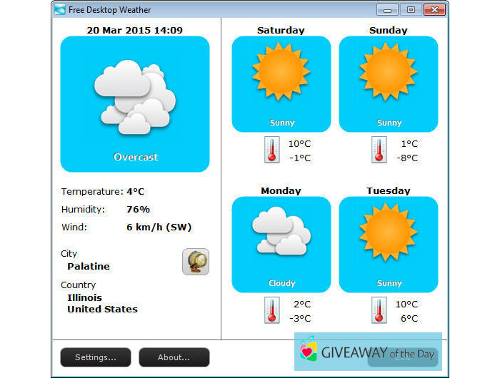 700x530 Download Free Desktop Weather For Windows Giveaway Download