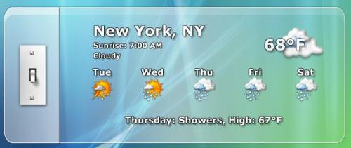 500x211 Free Standing Weather Gadget For Your Desktop Gizmo's Freeware