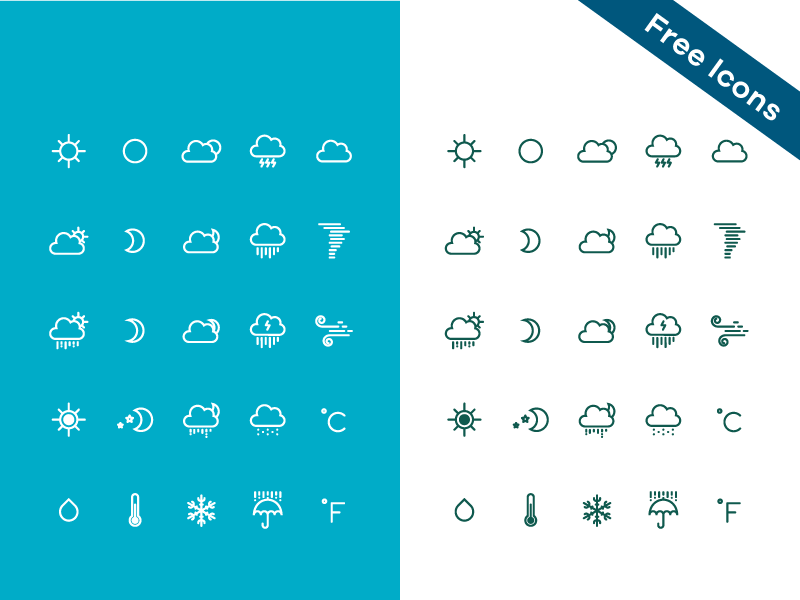 800x600 Free Weather Icons