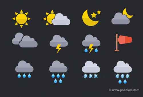 500x339 Weather Icons Free Sets Of Vector And Png To Download