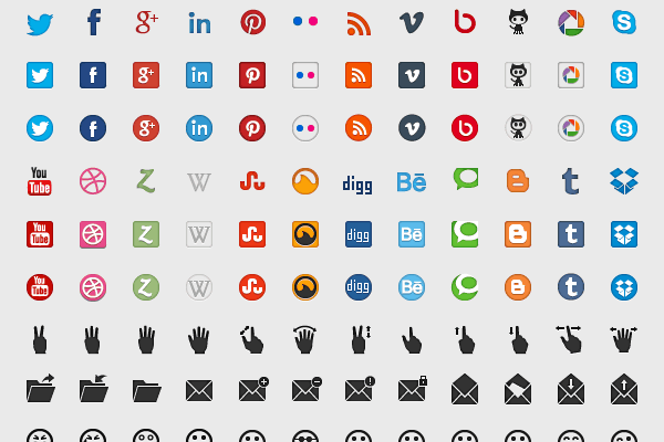 600x400 Various Icons Buttons Ui Kit That Can Be Downloaded Free