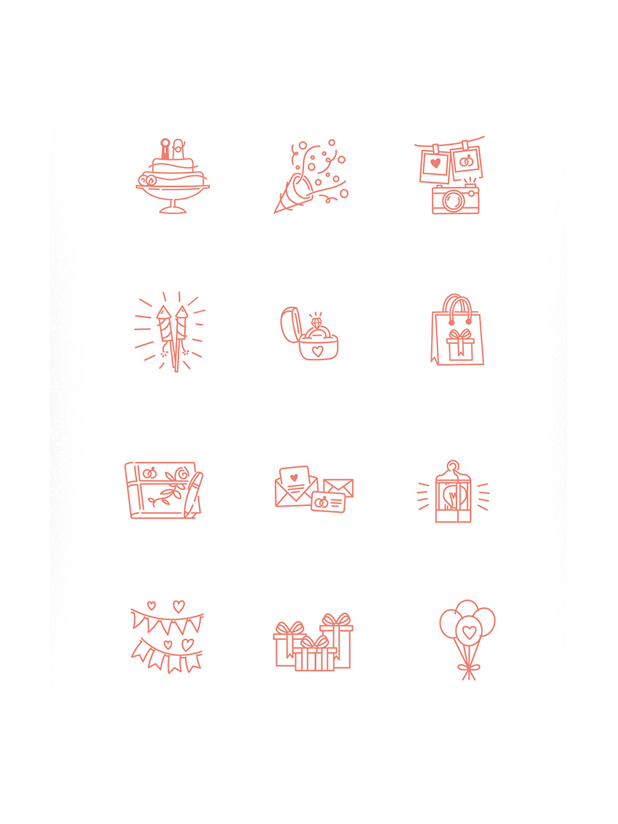 900x1200 Free Wedding Icon Pack Free Design Resources