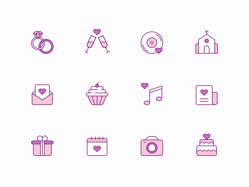 800x600 Free Wedding Icons