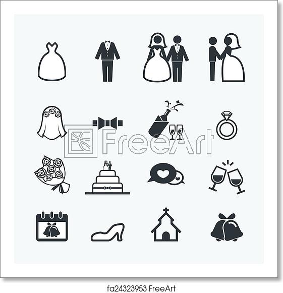 561x581 Free Art Print Of Wedding Icon Freeart