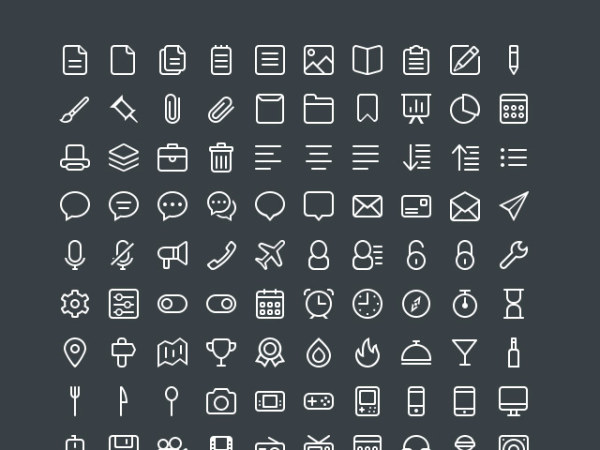 600x450 Kind White Line Free Icons Free Download
