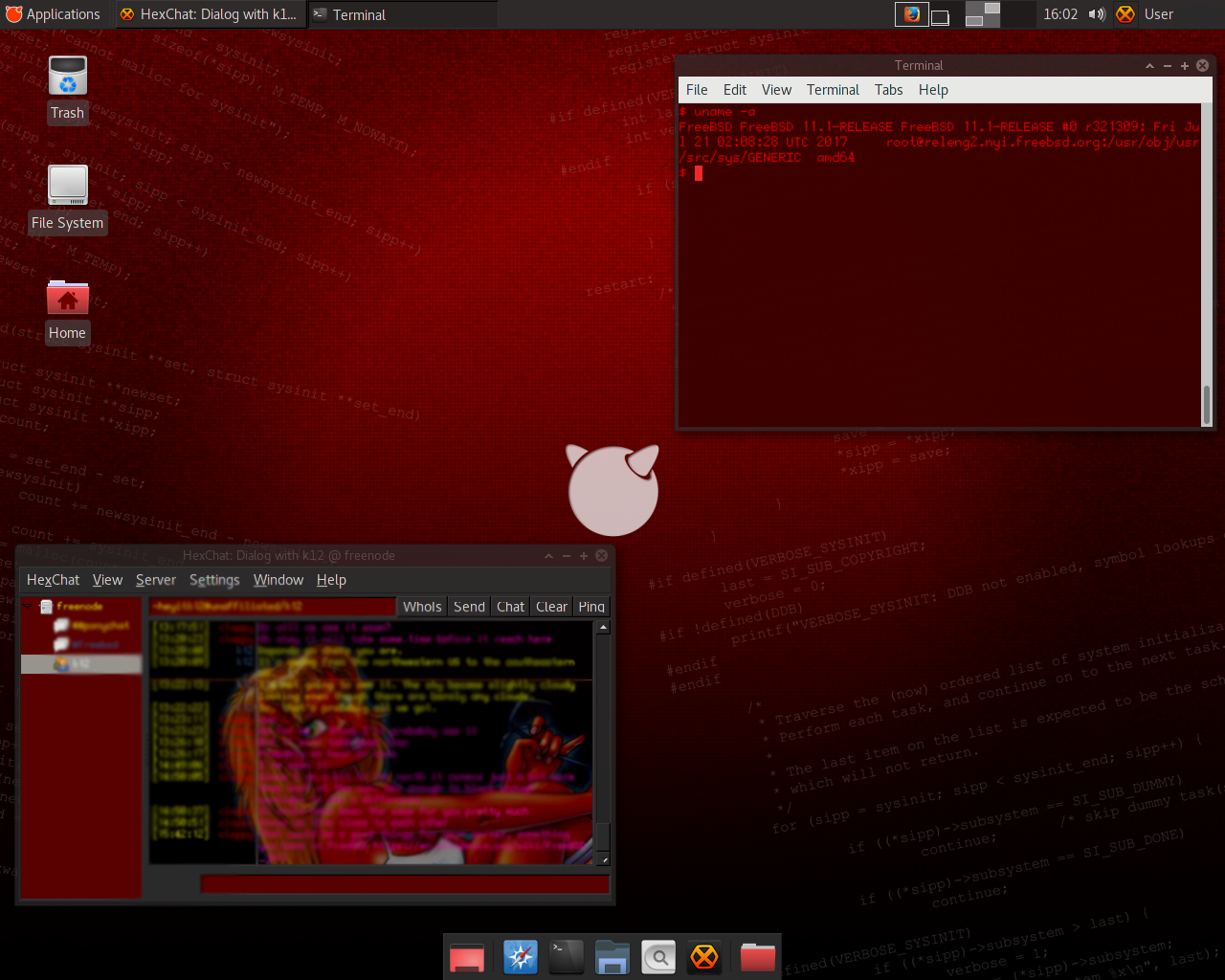 Xfce + Compton That's My First Time Using Xfce And Freebsd 1280x1024 Xfce + Compton That's My First Time Using Xfce And Freebsd