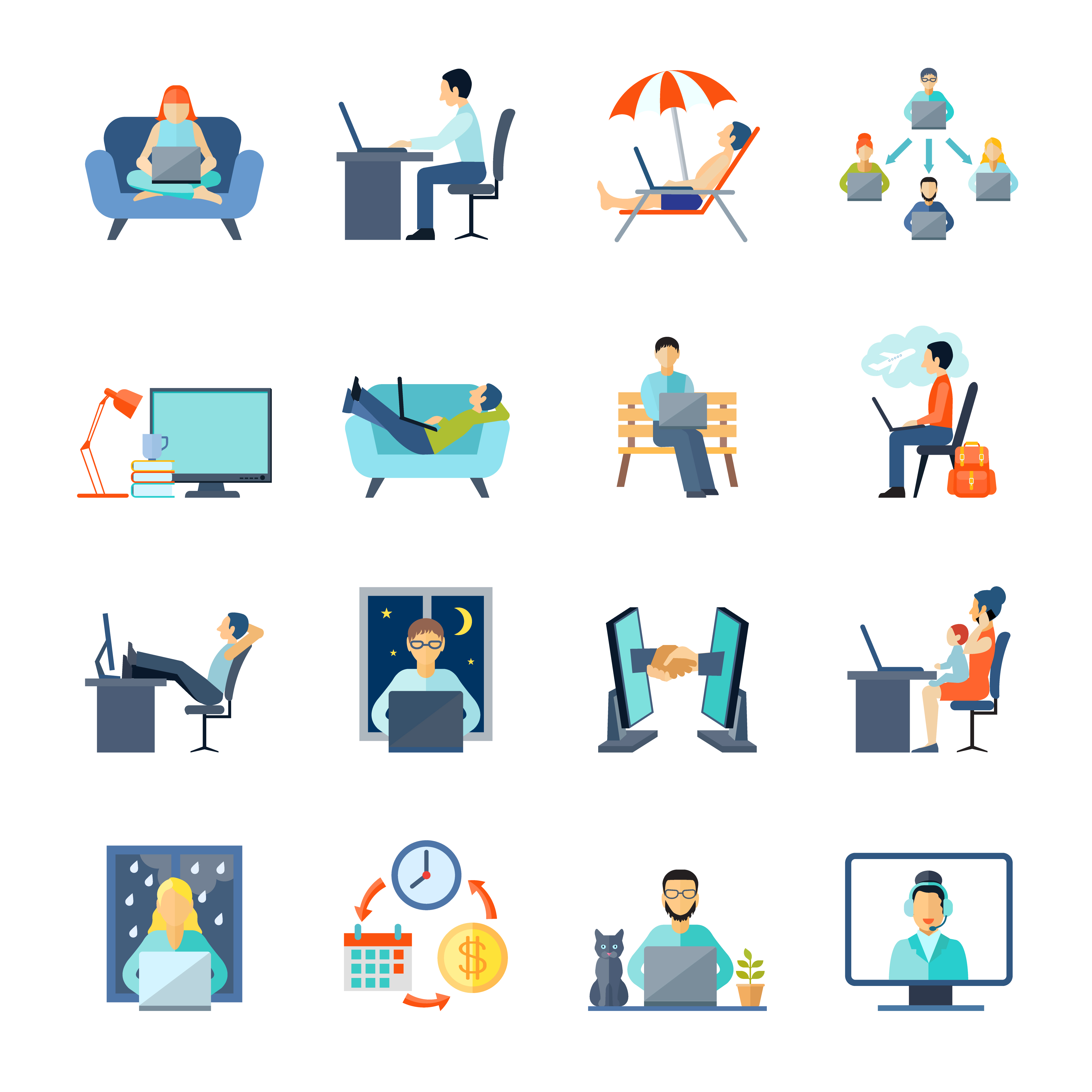 4500x4500 Freelance Icons Set
