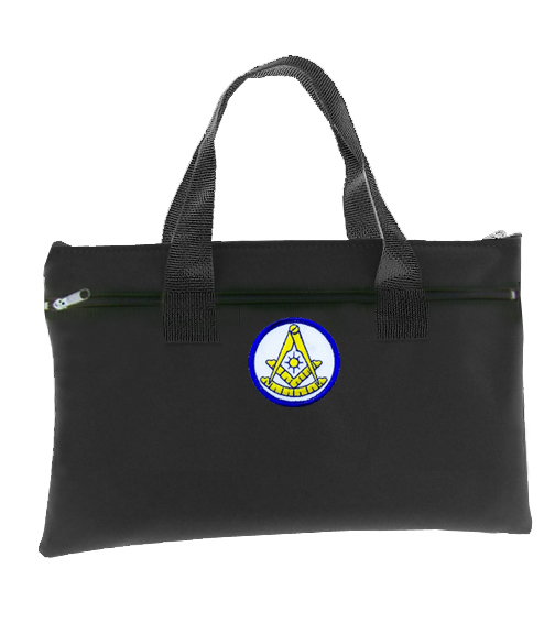 504x576 Past Master Black Masonic Tote Bag For Freemasons