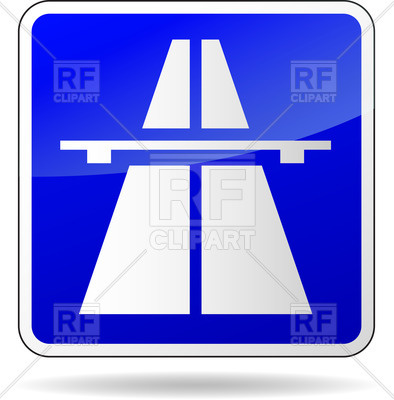 Freeway Blue Road Sign 394x400 Freeway Blue Road Sign
