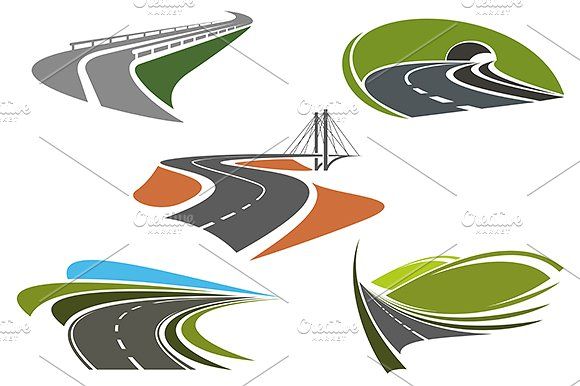 Bridge, Highway, Freeway, Road Icons 580x386 Bridge, Highway, Freeway, Road Icons