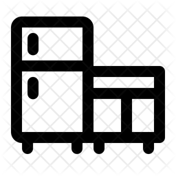 256x256 Freezer Icon Of Line Style