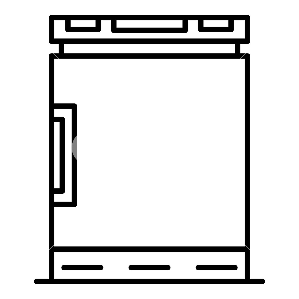 1000x1000 Freezer Icon Outline Freezer Vector Icon For Web Design Isolated