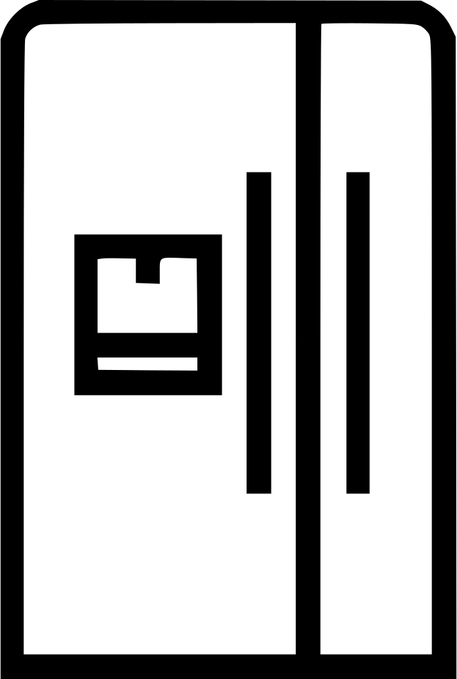 660x980 Refrigerator Fridge Freezer Modern Big Kitchen Png Icon Free