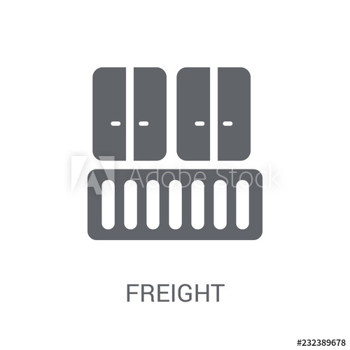 500x500 Freight Icon Trendy Freight Logo Concept On White Background