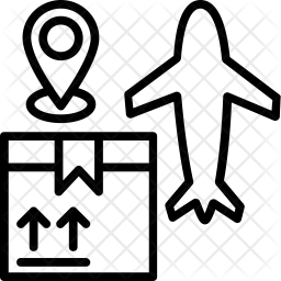 256x256 Air Freight Icon Of Line Style
