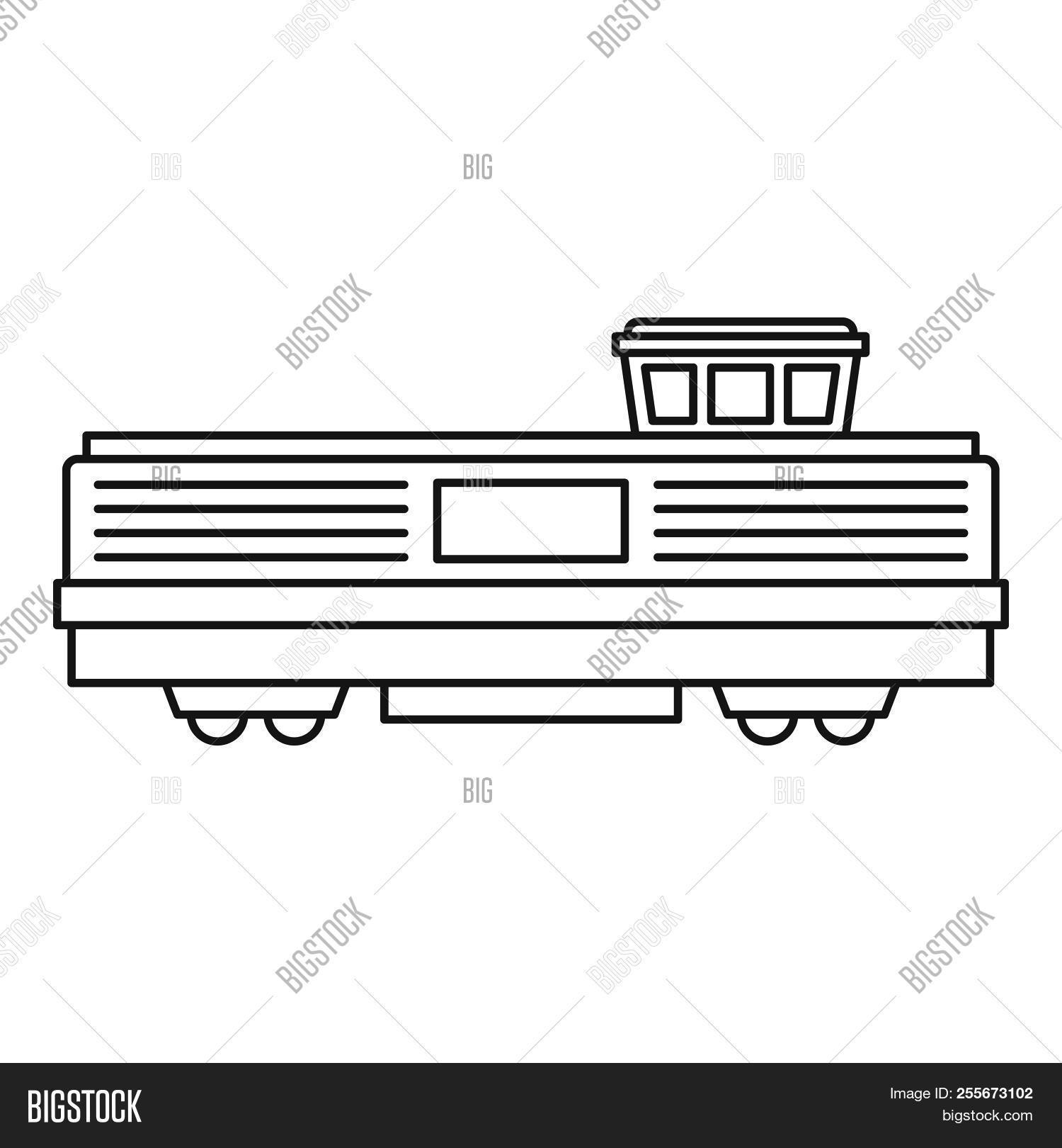 1500x1620 Freight Tran Icon Outline Illustration Of Freight Image