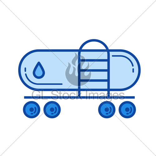 500x500 Freight Train Line Icon Gl Stock Images