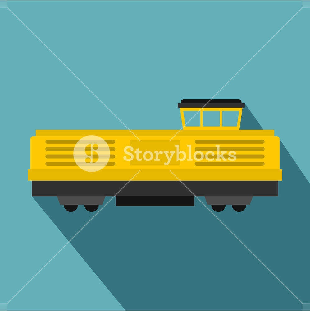 998x1000 Freight Tran Icon Flat Illustration Of Freight Train Vector