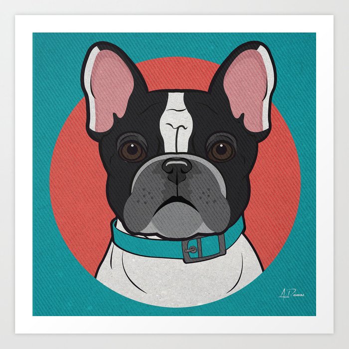 Icons Of The Dog Park French Bulldog Design In Bold Colors 700x700 Icons Of The Dog Park French Bulldog Design In Bold Colors