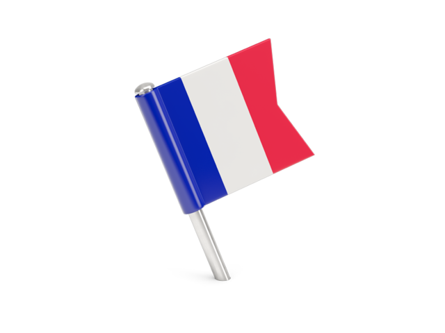 640x480 Square Flag Pin Illustration Of Flag Of France