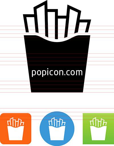 400x514 French Fries Icon