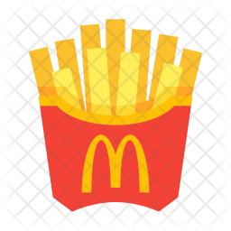 256x256 French Fries Icon Of Flat Style