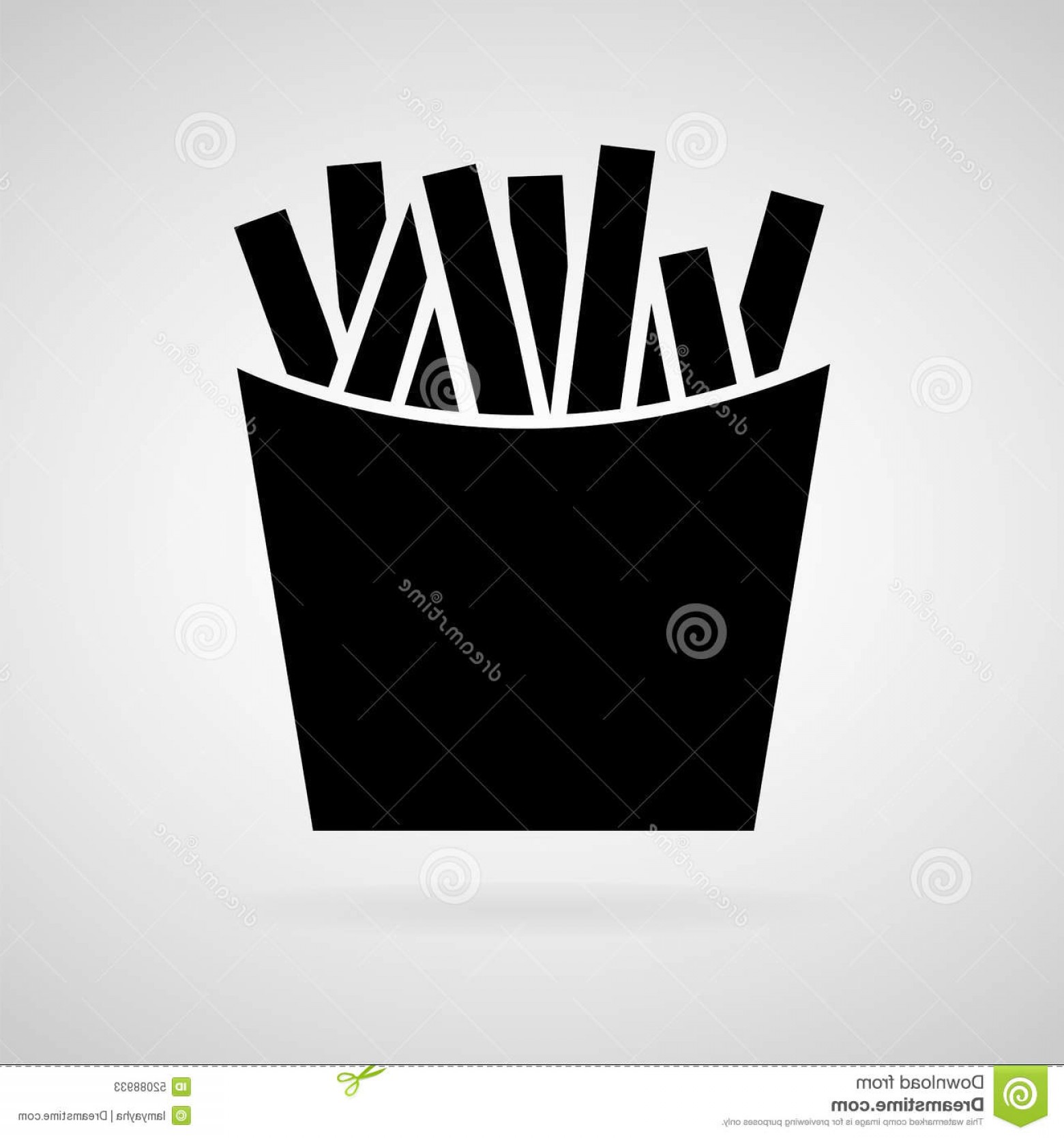 1560x1668 Stock Illustration Fast Food Vector Icon French Fries Potato