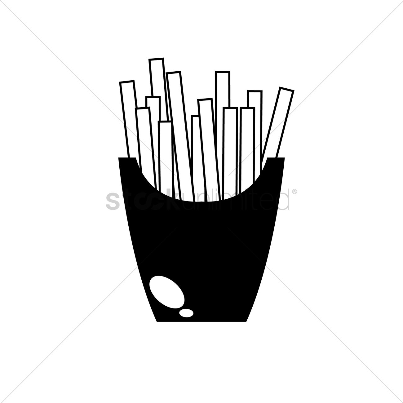 1300x1300 French Fries Icon Vector Image