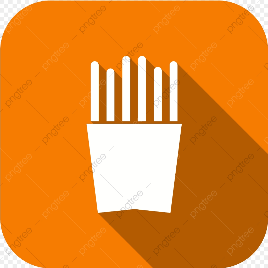 1024x1024 Vector French Fries Icon, Chips Icon, Fastfood Icon, Fingerchips