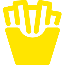 256x256 Free Yellow French Fries Icon