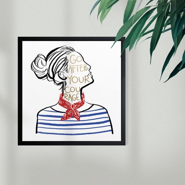 600x600 Shop Wynwood Studio 'french Icon' Typography And Quotes Framed