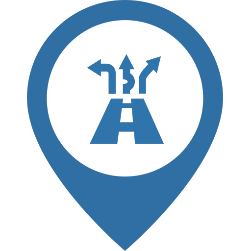 512x512 Frequent Lane Change Navigation, Lane, Road Icon Png And Vector