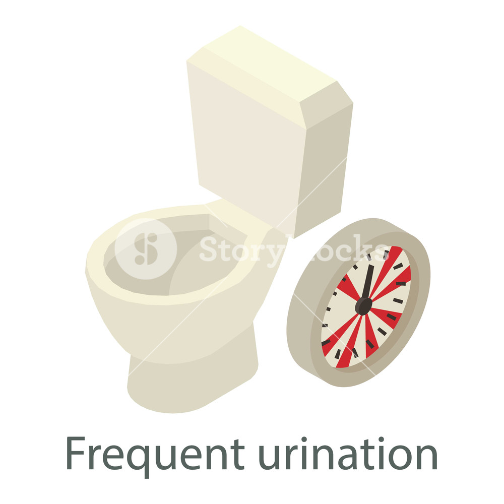 1000x1000 Frequent Urination Icon Isometric Illustration Of Frequent