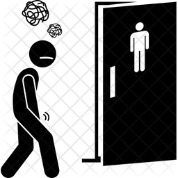 256x256 Frequent Urine Icon Of Glyph Style