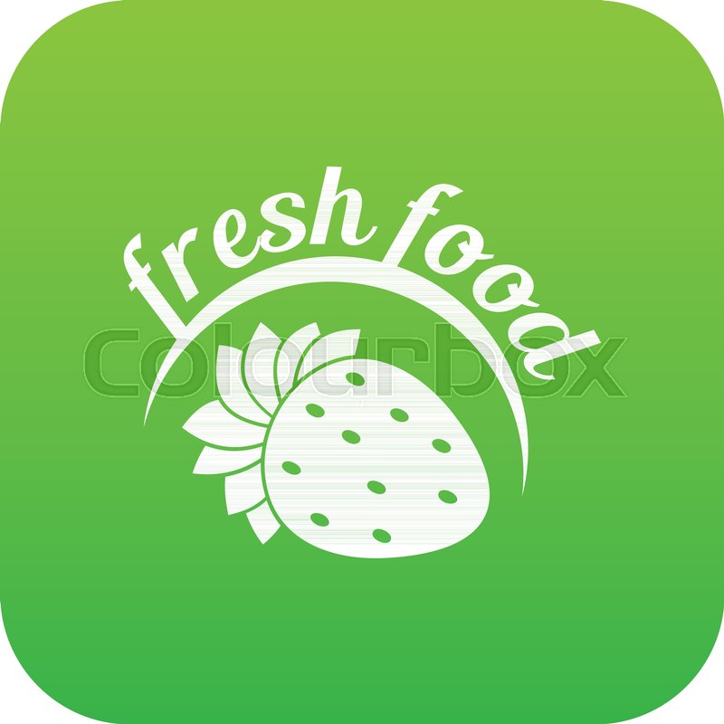 Farm Fresh Food Icon Green Vector Stock Vector Colourbox 800x800 Farm Fresh Food Icon Green Vector Stock Vector Colourbox