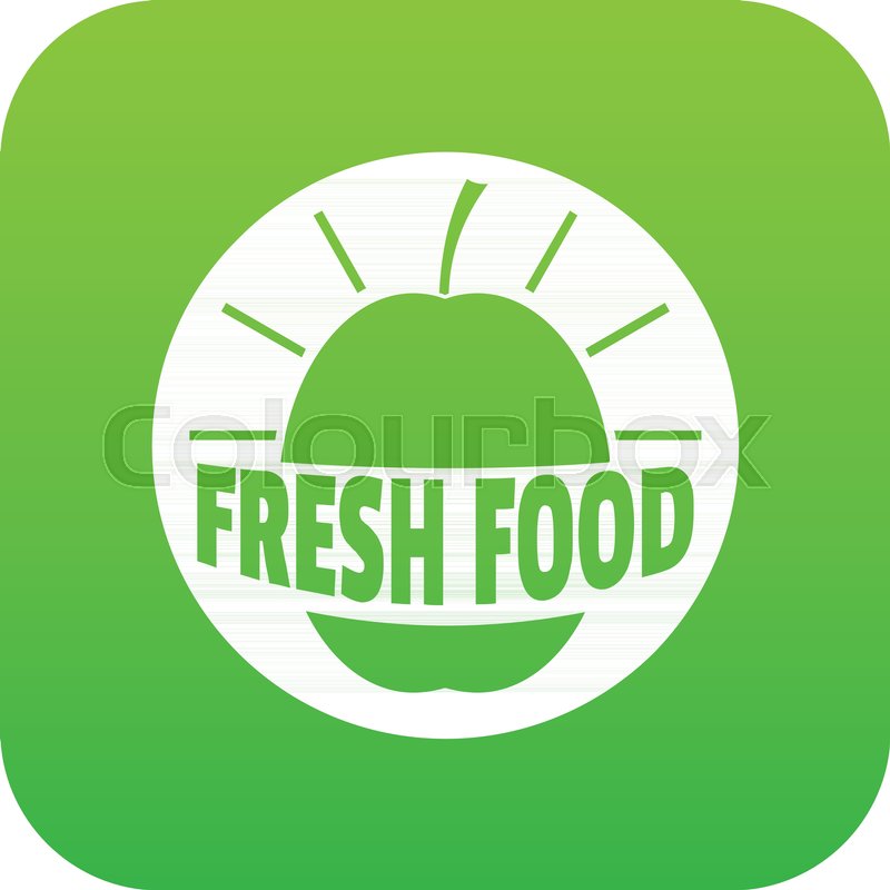 New Fresh Food Icon Green Vector Stock Vector Colourbox 800x800 New Fresh Food Icon Green Vector Stock Vector Colourbox