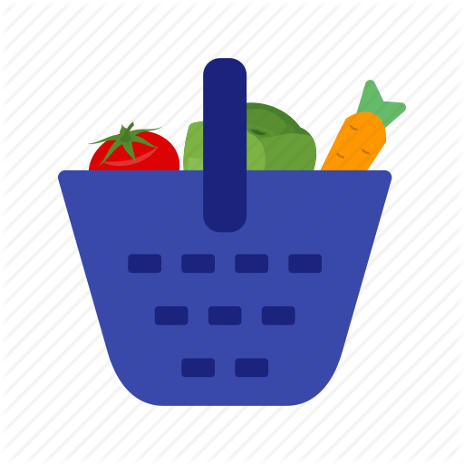 512x512 Basket, Food, Fresh, Green, Healthy, Onion, Vegetables Icon