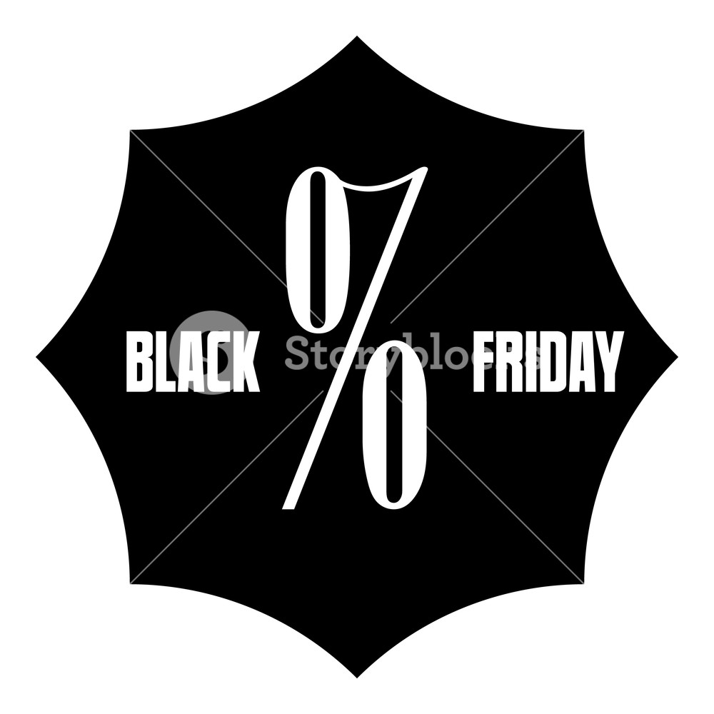 1000x1000 Black Friday Sale Sticker Icon Simple Illustration Of Black