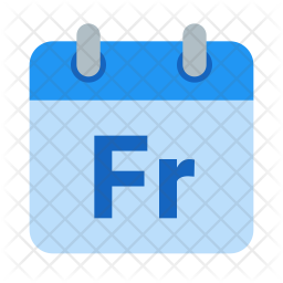 256x256 Friday Icon Of Flat Style