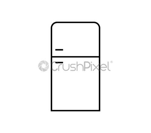 500x438 Fridge Icon, Stock Vector Crushpixel
