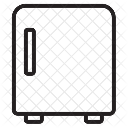 256x256 Fridge Icon Of Line Style